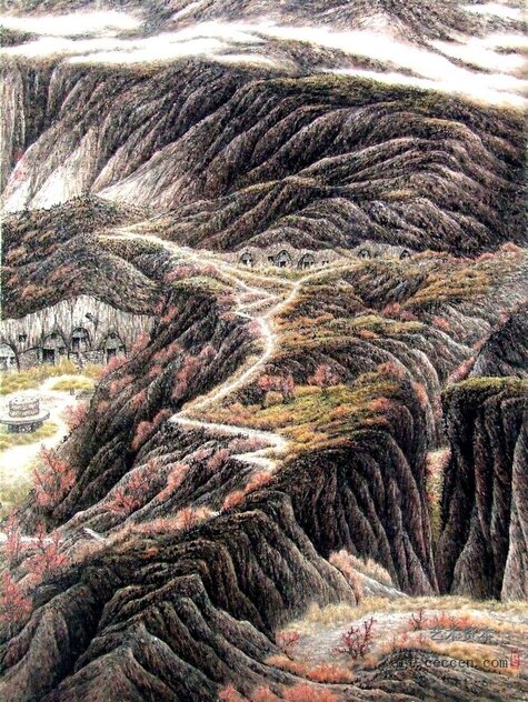 移民留下的山150cmx200cm 2012年